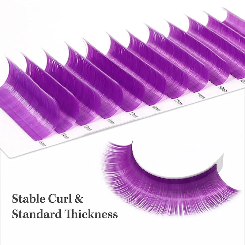 purple lashes extension